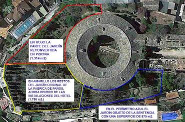 Real Fábrica de Paños Brihuega Hotel Balneario jardines usurpados