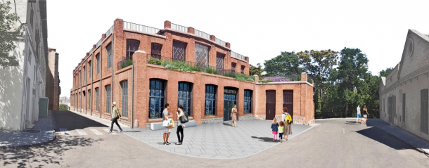 Recreación de la biblioteca de El Fuerte una vez recuperada/ Aike biblioteca el fuerte recreacion