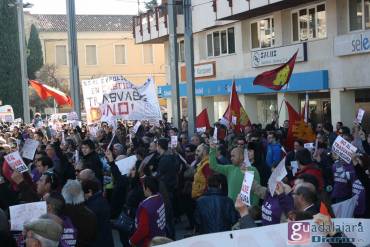 Una imagen de una manifestación contra el trasvase en Guadalajara./Archivo.